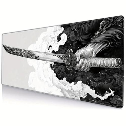 Gaming Mouse Pad Extended Large Laptop Keyboard Non-Slip Rubber Base with Stitched Edges for Home Office Computer Keyboard Laptop-11.8 x 31.5 in - size: 31.5" x 11.8"