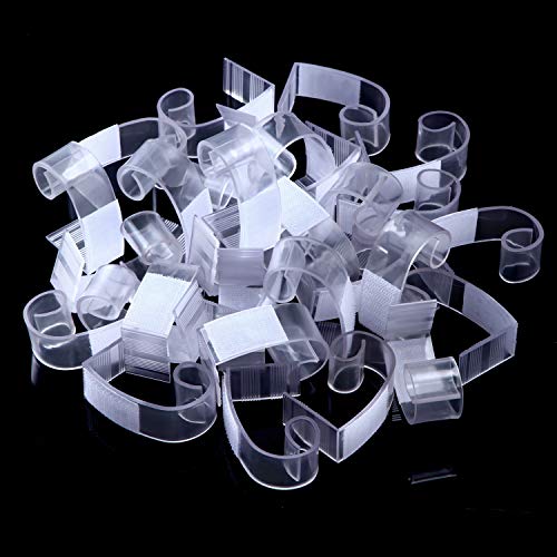 Boao 25 Pieces Table Skirting Clips SMC Model Plastic Tablecloth Clips for Table 1.5-2 Inch with Hook and Loop for Meeting Party Indoor Outdoor Events (Pack of 2) - size: 1.5 - 2 Inch (Pack of 2)