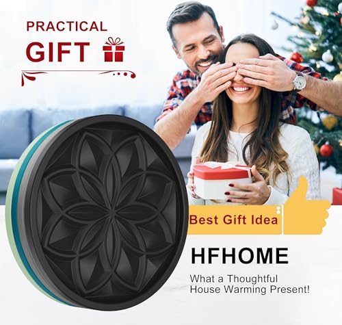HFHOME Silicone Coasters Set, 4 Pcs Drink Coasters for Coffee Table, Bar Tabletop Protection - Dark Gray - color: Dark Gray - 4pcs