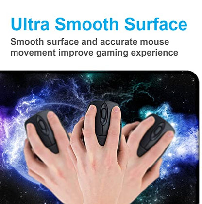 Large Extended Nebula Starry Sky Mouse Pad, Laptop and Home Office Desk Pad | Large Extended Mouse Pad; Full Desk Coverage; Waterproof Coating; Stable Anti-Slide Base For Gaming, Office, Study Daily Use - color: Nebula Starry Sky