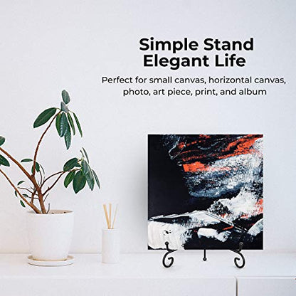 TR-LIFE 4 Pack Plate Stands for Display - 8 Inch Plate Holder Display Stand + Metal Easel Stand for Picture Frame, Decorative Plates, Book, Photo, Collectibles (4 Pack) - size: 8 Inch(4pcs)