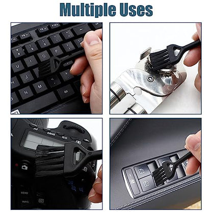 Keyboard Cleaning Brush, 6 Pcs Plastic Handle Nylon Anti Static Brush Kit Fit for Computer Keyboard, Laptop, Phone, Car Interior Detailing Cleaning Tools