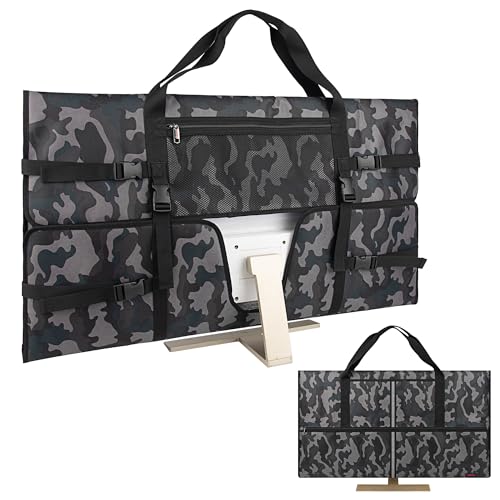 Travel Carrying Bag Compatible with 32" All-in-One Desktop Computer and 32" Monitor (Camouflage Gray) - color: Camouflage Gray