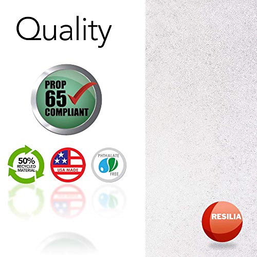 Resilia Office Desk Chair Mat - for Low Pile Carpet (with Grippers) Clear, 48 Inches x 48 Inches, Made in The USA - color: Clear, size: 48" x 48" without lip