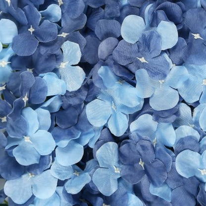 Efavormart Dusty Blue UV Protected Hydrangea Flower Wall Mat Backdrop 4 Artificial Panels 11 Sq ft. - color: Dusty Blue