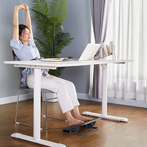 EUREKA ERGONOMIC Tilt Adjustable Footrest, Foot Rest for Under Desk at Work with Massage Surface, Office Foot Rest Under Desk with 20 Degree Tilt No Locking, Metal Frame - style: Compact