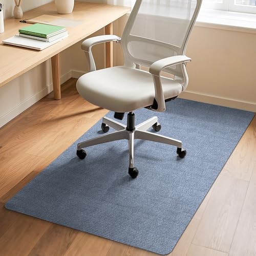 Office Chair Mat for Hardwood and Tile Floor, 48" x 36" Computer Desk Chair Mat, Anti-Slip Mat for Rolling Chair, Large Floor Protector for Home Office, Light Gray - color: Light Gray, size: 48"x36"