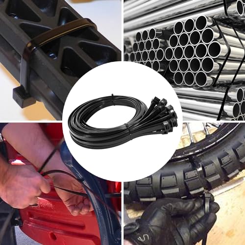 Zip Ties Heavy Duty 250 lb 32 Inch, Extra Long Cable Ties Wide Plastic Wire Tie Wraps Strong Ties Industrial Zipties Outdoor Use Black 30 Pieces