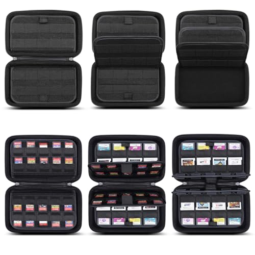 sisma DS 3DS Switch Game Case Compatible with Nintendo Cartridges Fits 40 Switch & 32 DS Games, Game Card Holders Storage Case - color: Grey 40+32 Slots