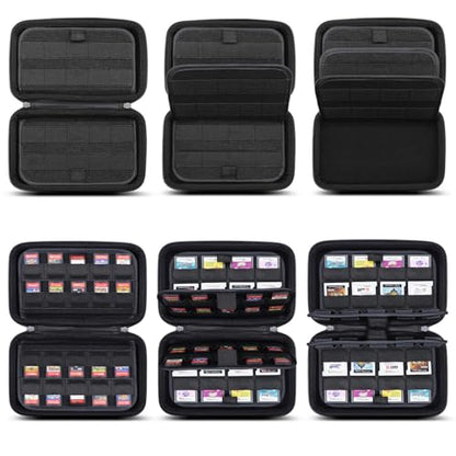 sisma DS 3DS Switch Game Case Compatible with Nintendo Cartridges Fits 40 Switch & 32 DS Games, Game Card Holders Storage Case - color: Grey 40+32 Slots