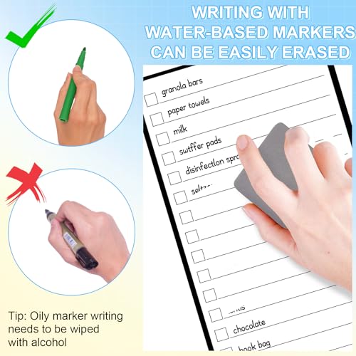 7-Piece Magnetic Dry Erase to-Do List White Board, 4'x11', Multifunctional Weekly Planner, Chore Chart, Dry Erase Planner for Refrigerator