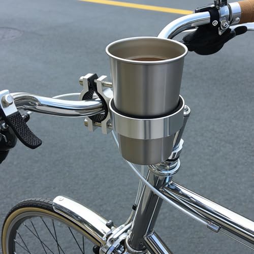 Aluminium Alloy Bicycle Cup Holder with Installation Tools Secure Clip On Water Bottle Holder Cycling Accessories Suitable for Mountain and Folding Bike