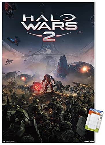 Trends International Halo: Halo Wars 2 - Key Art Wall Poster, 22.375" x 34", Premium Poster & Mount Bundle - color: Premium Poster & Mount Bundle, size: 34"L x 22.4"W