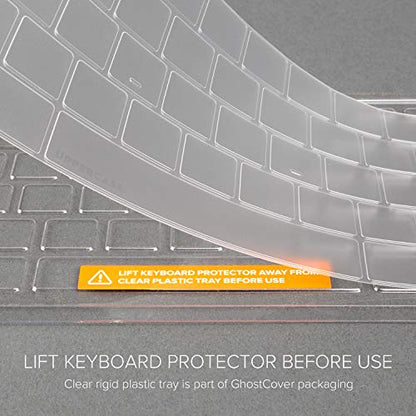 UPPERCASE GhostCover® Premium Ultra Thin Keyboard Cover Protector Compatible with 2020 2021 2022 Intel or M1/M2-Based MacBook Pro 13" and 2019-2020 Intel-Based MacBook Pro 16" A2338 A2289 A2251 A2141