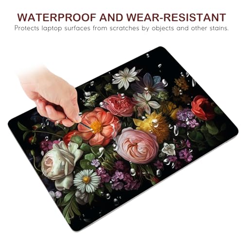 DINKY Laptop Skin Sticker Decal, 12" 13" 13.3" 14" 15" 15.4" 15.6 inch Laptop Universal Reusable Vinyl Skin Stickers Cover Art Decal Notebook PC Personalized Protector-Flora - color: Flora