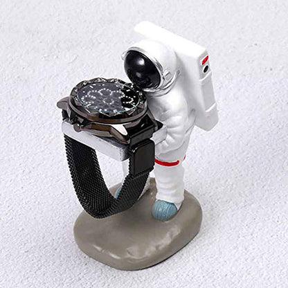 Pilarmuture Watch Display Stand Jewelry Organizer Astronaut Handmade Watch Holder Resin Figurine Jewelry Watch Storage Rack Eyeglass Holder for Office Home Decoration - size: 2#astronaut