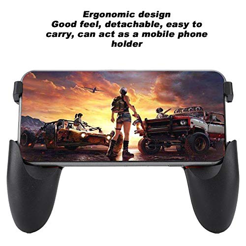 Mobile Game Controller, Low Latency Folding Gaming Joystick Fine Grind Arenaceous Handle Holder, Ergonomic Shooter Trigger Mobile Cell Phone Gamepad for PUBG