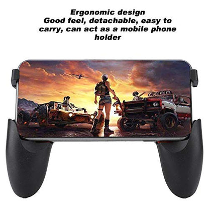 Mobile Game Controller, Low Latency Folding Gaming Joystick Fine Grind Arenaceous Handle Holder, Ergonomic Shooter Trigger Mobile Cell Phone Gamepad for PUBG