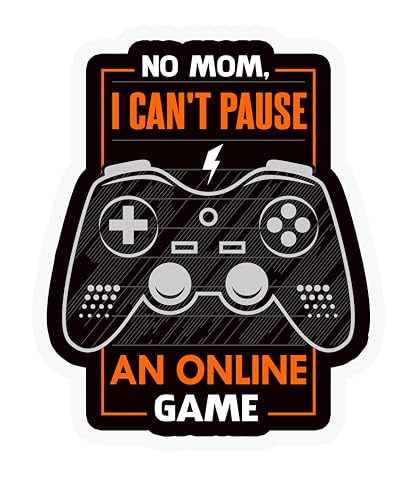 Gaming Funny Gamer Sticker, 5 inches - Wall, Car Bumper Sticker, Decal Waterproof Removable (B) - color: B