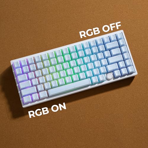 GMKWTL XVX Blue Jade Keycaps, Doubleshot PBT Keycap Sets 142 Keys, Cherry Profile Keyboard Keycaps Suitable for 60%/65%/75%/TKL/96%/100% Layout Mechanical Keyboard - color: Blue Jade