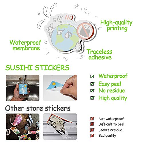 Earth Day Stickers Pack 50PCS, Environmental Protection Waterproof Vinyl Earth Stickers for Water Bottles, Laptop, Tumbler, Scrapbook, Journal, Eco Theme Party Favors - style: Earth Stickers