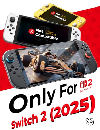 MAGIC JOHN 2 Pack for Nintendo Switch 2 Screen Protector 7.9'' [2025], 30s Installation, 9H Tempered glass, HD Clear, Auto-Dust Removal, Bubble Free, Compatible with Switch Console