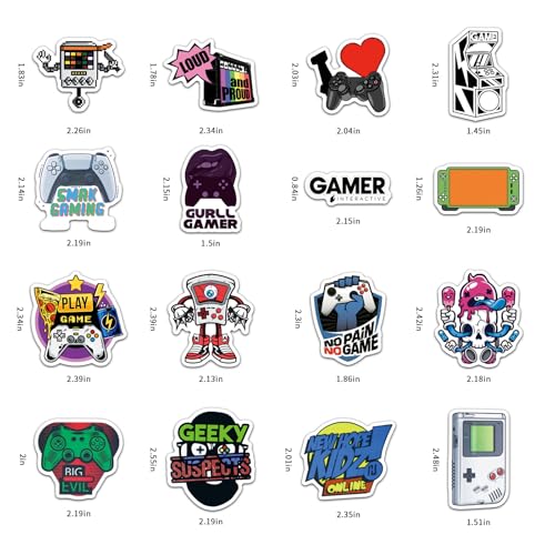 100PCS Video Games Stickers, Vinyl Waterproof Games Decals Pack for Water Bottle, Helmet,Journaling, Laptop, Phone,and Scrapbooking - color: Video Games Stickers