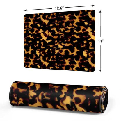 Skinit 12.6” x 11” Animal Themed Gaming Mouse Pads, Large Extended Desk Mat for Keyboard, Anti-Slip Rubber Base, Smooth Low-Friction Surface, Precision Stitched Edges - color: Black - PTTRNS04, size: 12.6" x 11"