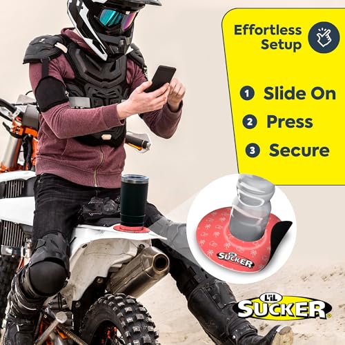 Lil Sucker Suction Cup Holder – Universal Drink Holder for Paddle Board, Kayak, ATV & Boat – Clip-On Coffee, Anti-Spill - Stylin' Pack of 2 - color: Stylin'