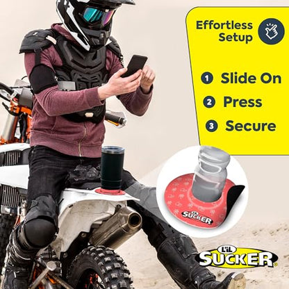 Lil Sucker Suction Cup Holder – Universal Drink Holder for Paddle Board, Kayak, ATV & Boat – Clip-On Coffee, Anti-Spill - Stylin' Pack of 2 - color: Stylin'