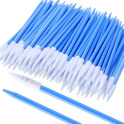 Chinco 200 Pcs Cleaning Swabs 2.56 Inch Sponge Tip Swabs Sticks for Printer Heads, Scanners, Camera Lenses, Chip Hard Disk Industries, Optical Lenses and Optical Equipment Makeup(Deep Blue) - color: Deep Blue