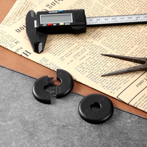Thinp 2 Pcs Wall Grommets for Cables, Wall Cable Pass Through Anti-Slip Cable Hole Covers Starlink Cables Routing Kit Feed-Through for Walls Holes and Furnitures Wire Hole (Blake) - color: Black