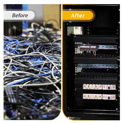 Cable Raceway, 95" Open Slot Cable Management Kit with Upgraded Snap Structure,Wire Cover Cord Hider for Under Desk&Industrial Network/PC/TVs- 23.6" X 1.97" X 2.4" X 4PCS (LWH,Black)