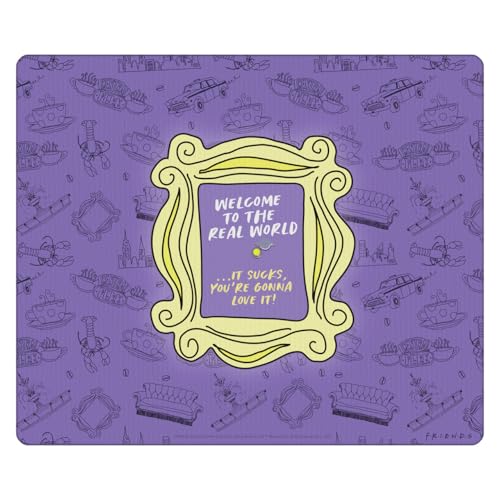 Head Case Designs Officially Licensed Friends TV Show Peephole Frame Graphics 9.84 x 11.81 x 0.12 inches (250 x 300 mm) - S Gaming Office Desk PC Keyboard Mouse Mat Pad - size: 9.84 x 11.81 x 0.12 inches (250 x 300 mm) - S