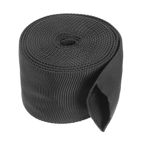 HARFINGTON Nylon Protective Hose Sleeve 1.5" ID 10FT Cable Cover Sheath Hydraulic Hose Protector Wrap for Welding Cord Tig Torch Hydraulic, Black - size: 1.5" ID 10FT