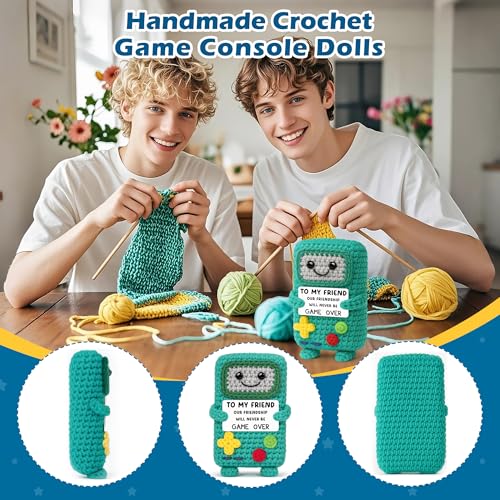 Funny Gifts for Best Friend Women Men, Friendship Gift for Him Her, Christmas Birthday Graduation Gifts for Friends Bestie BFF, To My Friend Thank You Gift, Positive Handmade Crochet Present - style: Friend