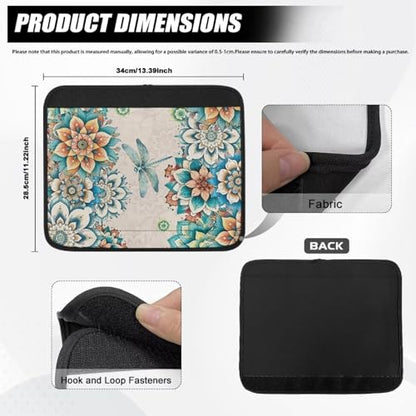 Wheelchair Armrest Covers Boho Dragonfly Wheelchair Accessories Chair Arm Pads Universal for Wheelchair Armrests Office Transport Chairs Scooters - color: Boho Dragonfly