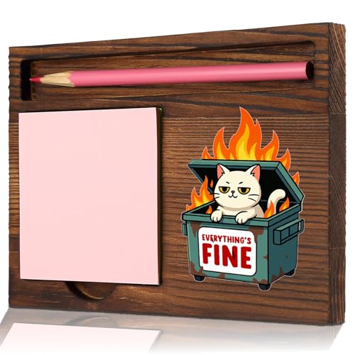 Could Be Worse Desk Decor, Funny Sticky Note Holder for Coworker Office Gift, Memo Pad Holder Desk Organizer Work Accessory STYW11 - style: Could Be Worse Desk Decor
