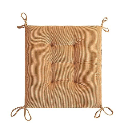 Outdoor Patio Cushion, Rocking Chair Cushion, Tufted Pads, Set of Upper and Lower with Ties Pack of 2 (2 Sets) - Back 20"×17", Seat 17"×17" (Khaki) - color: Khaki