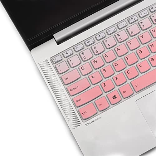 Keyboard Cover for Lenovo IdeaPad 5 5i 2-in-1 14", IdeaPad Flex 5 5i 14", IdeaPad Slim 5 5i 14", Ideapad 5 5i 14", Ideapad Pro 5 5i 14, Lenovo Slim 7 7i 14", Lenovo Yoga 7 7i 14" (Gradual Pink) - color: GradualPink