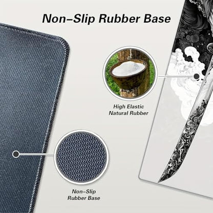 Gaming Mouse Pad Extended Large Laptop Keyboard Non-Slip Rubber Base with Stitched Edges for Home Office Computer Keyboard Laptop-11.8 x 31.5 in - size: 31.5" x 11.8"