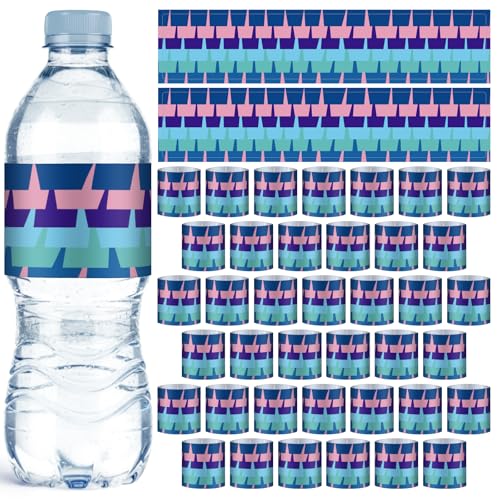 Frienda 40 Pack Battle Gaming Bottle Stickers Multicolor Bottle Labels Fortress Sized for Game Birthday Party Supplies - color: Milticolor, style: Battle Royale Gaming