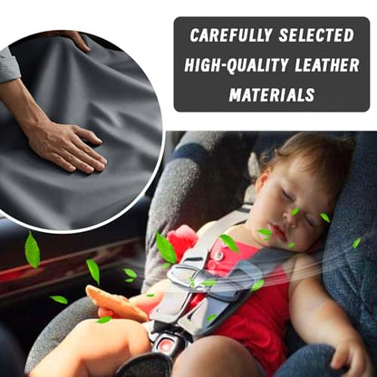 Car Center Console Cover, Upgraded Leather Arm Rest Cover for Car SUV, Car Middle Armrest Console Cover with 2 Storage Bags Scratch Resistant Waterproof Universal Car Accessories (Beige) - color: Beige