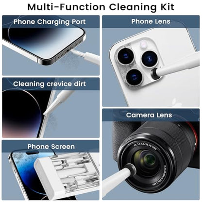 Keyboard Cleaning Kit Laptop Cleaner, 22-in-1 Computer Screen Cleaning Brush Tool, Multi-Function PC Accessories Electronic Cleaner Kit Spray for iPad iPhone MacBook Earbud Camera Monitor
