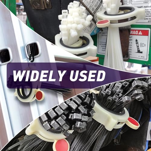 5 Pcs Zip Tie Organizer - Lightweight Cable Tie Holder for Easy Organization Without Waste - Reusable Zip Tie Tool - Zip Tie Holder