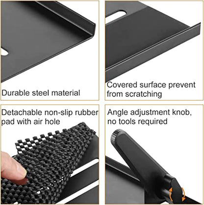 Bracwiser No Drill TV Top Shelf 16.7 inch Wide Monitor Top Mounting Bracket Platform Holds Speaker, AV Receiver, Media Box, Game Console and More, CS106XM - size: 16.7 inch