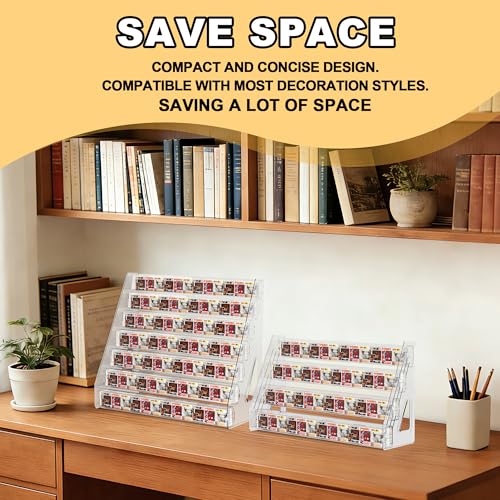 7 Layers Acrylic Display Shelf for Funko Bitty Pop, Clear Display Stand Toys Organizer for Mini Collectible Toys - size: 7 Layers
