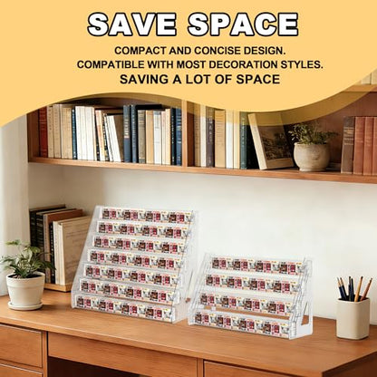 7 Layers Acrylic Display Shelf for Funko Bitty Pop, Clear Display Stand Toys Organizer for Mini Collectible Toys - size: 7 Layers