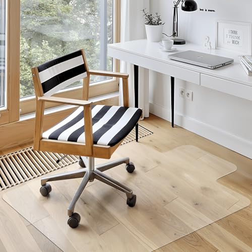 Azadx Clear Office Chair Mat 36'' X 48'', Durable Desk Chair Mat for Hardwood Floor, Heavy Duty Plastic Office Floor Mat Under Rolling Chairs for Easy Glide and Protection (36" X 48" with Lip) - size: 36" X 48" with Lip