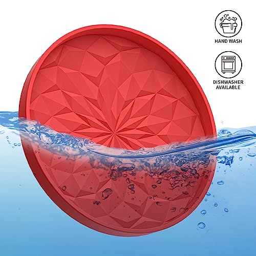 ME.FAN Car Coasters for Cup Holders [4 Pack] - 2.75In Silicone Auto Mug Mats - Universal Non-Slip Recessed Car Interior AccessoriesRed - color: 4 Pack-red